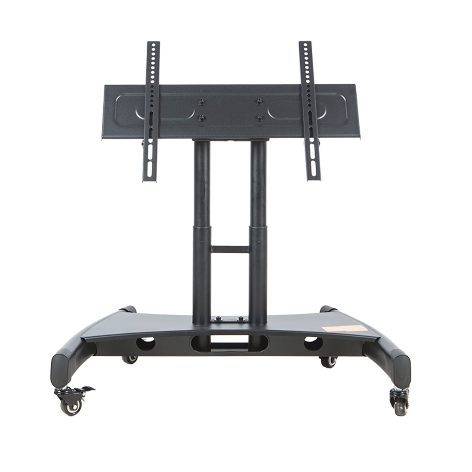 asdchZen Low Height Monitor Cart,0-90°Adjustable Viewing Angle Rolling Tv Stand,Mobile Tv Cart With Wheel For 32-75 Inch Flat Curved Screen Tv,B