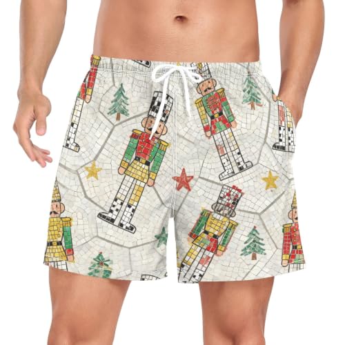Traje de baño de secado rápido para hombre pantalones cortos de entrenamiento cascanueces color