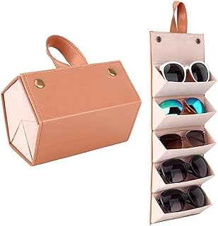 argiva enterprise Travel Glasses Organizer with 5 Compartments – Durable Sunglasses Case for Safely Storing and Carrying Multiple Eyewear Pairs on the Go-picture-50