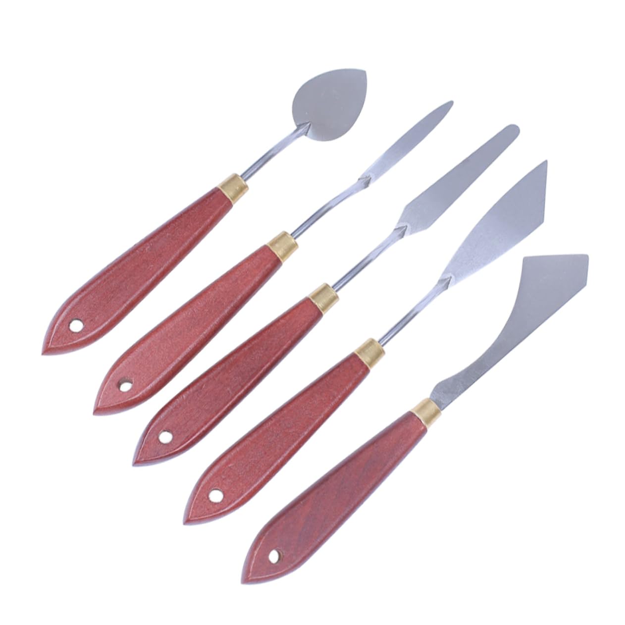 GLSTOY Stainless Steel Oil Painting Tool Set Spatulas Scrapers Mixing Tools for Clay Oil Acrylic Canvas