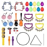 MUSCELL Kids Musical Instruments Set,Plastic Music Preschool Instruments for Kids,Early Percussion L