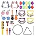 MUSCELL Kids Musical Instruments Set,Plastic Music Preschool Instruments for Kids,Early Percussion Learning Toys for Toddlers 3+