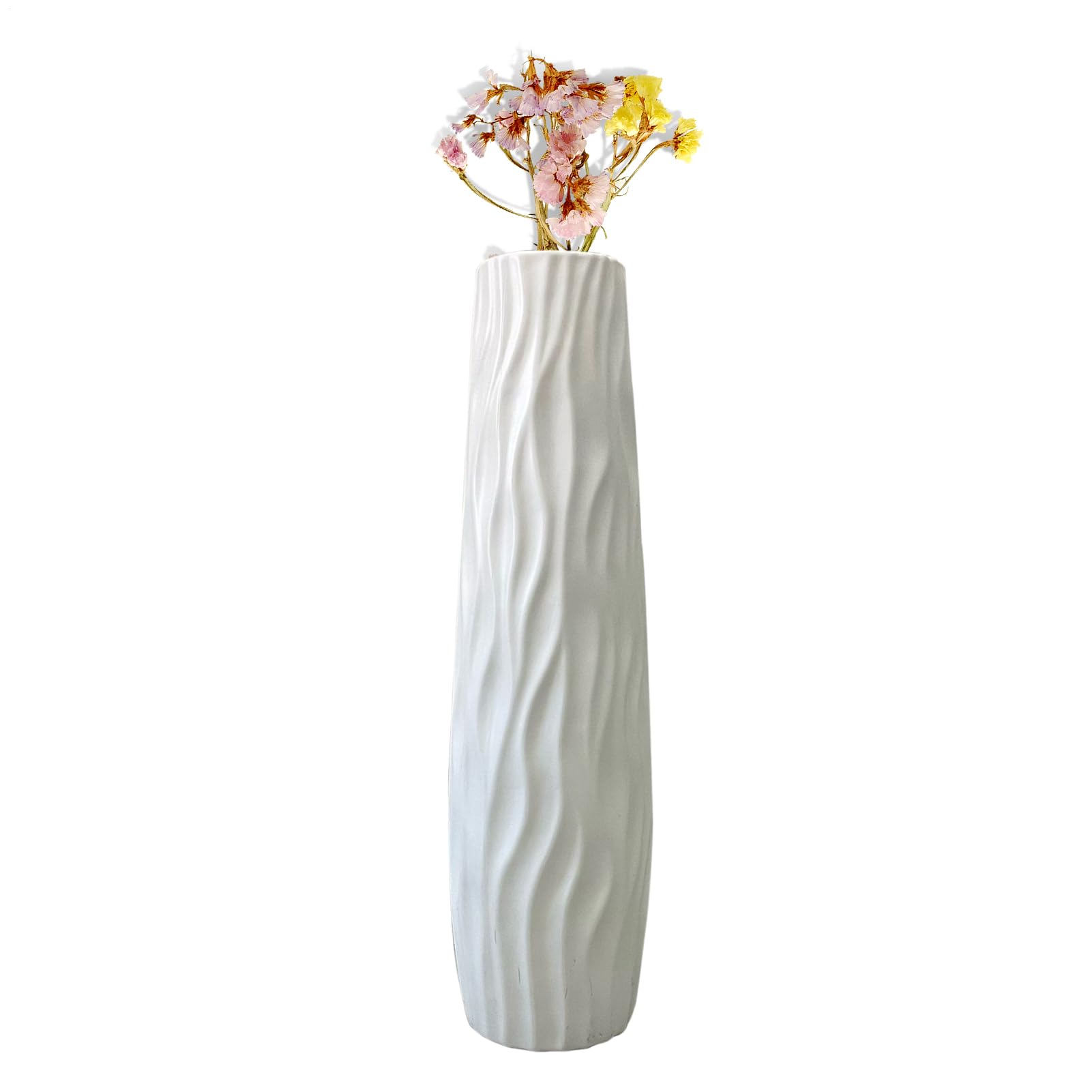 Wusideday Jarrón de Pie Alto | 58 Cm Jarrones Decorativos para Flores | Decoración Central Moderna Grande para Bodas, Sala de Estar, Cocina, Lugar de Trabajo, Hogar, Casa de Campo, Dormitorio