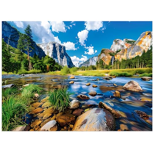 Nature Puzzle for Adult 500 Piece Puzzle Mountain Lake Landscape Puzzles Scenery, Jigsaw Puzzles Scenic, Art Home Decor DIY Funny Challenging Game Toy for Mom, Wife, Friend