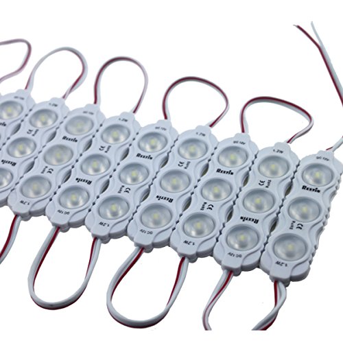 Image of Super bright 200pcs New Model 2835 3 LED Module 120-150LM Per module Waterproof Decorative Light for Letter Sign Advertising Signs with Tape Adhesive Backside (Green)