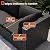 VONZOY Patio Furniture Set, 7-Piece Outdoor Sectional All-Weather Wicker Patio Conversation Set for Backyard, Poolside, Garden, Black