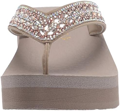 Skechers Cali Women's womens Vinyasa - Glory Day Flip Flop, Taupe, 7 US | Image 1