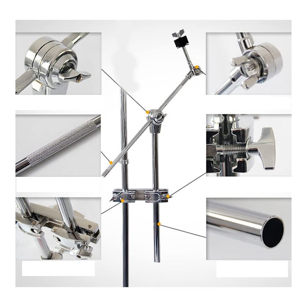 Kit di Supporto Pad Batteria Rack Piatto, Connettore di Serraggio Universale Mezza Sezione Piatto, Rack di Estensione del Piatto,