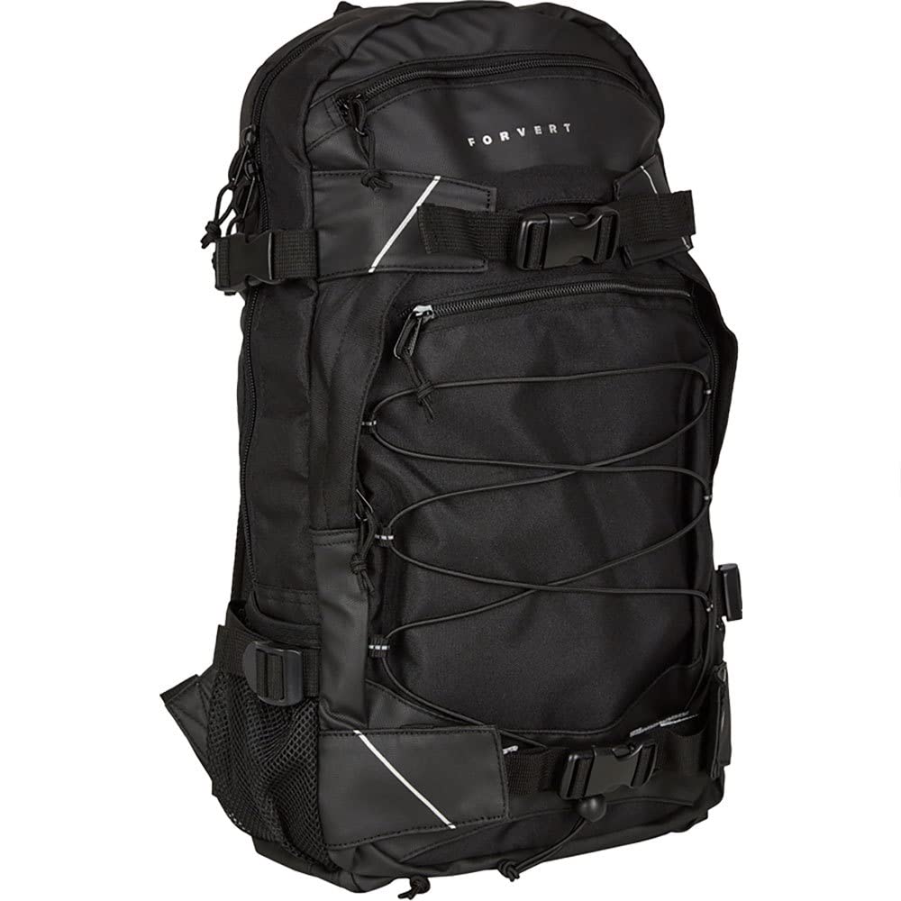 Forvert Unisex_Adult Louis Cross Backpack, Black/Black, Standard Size