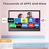 ZOSHING 17 Inch Smart TV,Small Television with HDMI Input,Built-in Digital Tuner/USB-Supports Wall-Mounted-for Bedroom,Kitchen,RV - Includes Remote Control(Black) (17INCH)