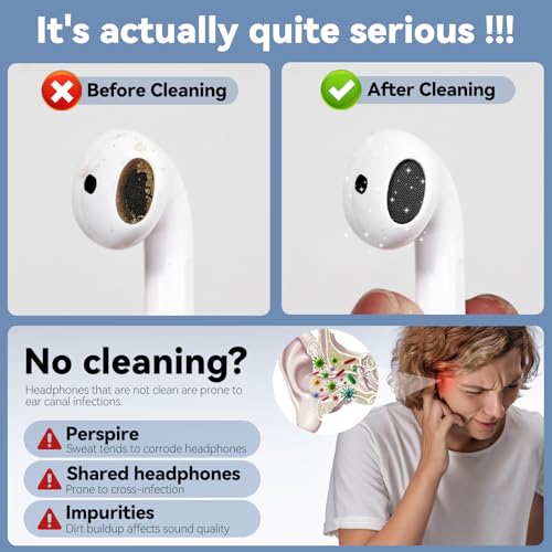 Joremx for Airpod Cleaner Kit,Bluetooth Earbuds 3 in 1 Multi-Function Cleaning Pen and Cleaning Putty,for Airpods Pro Phone Charging Port,Earbuds,Headphone, iPod,Case,iPhone,ipad,Laptop (Green) - Image 3