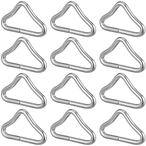 SUPVOX トランポリン部品90個:高強度金属製三角形バックルリング - ジャンピングマット修理用高耐久Vリングハードウェアコネクタ - トランポリンアクセサリー