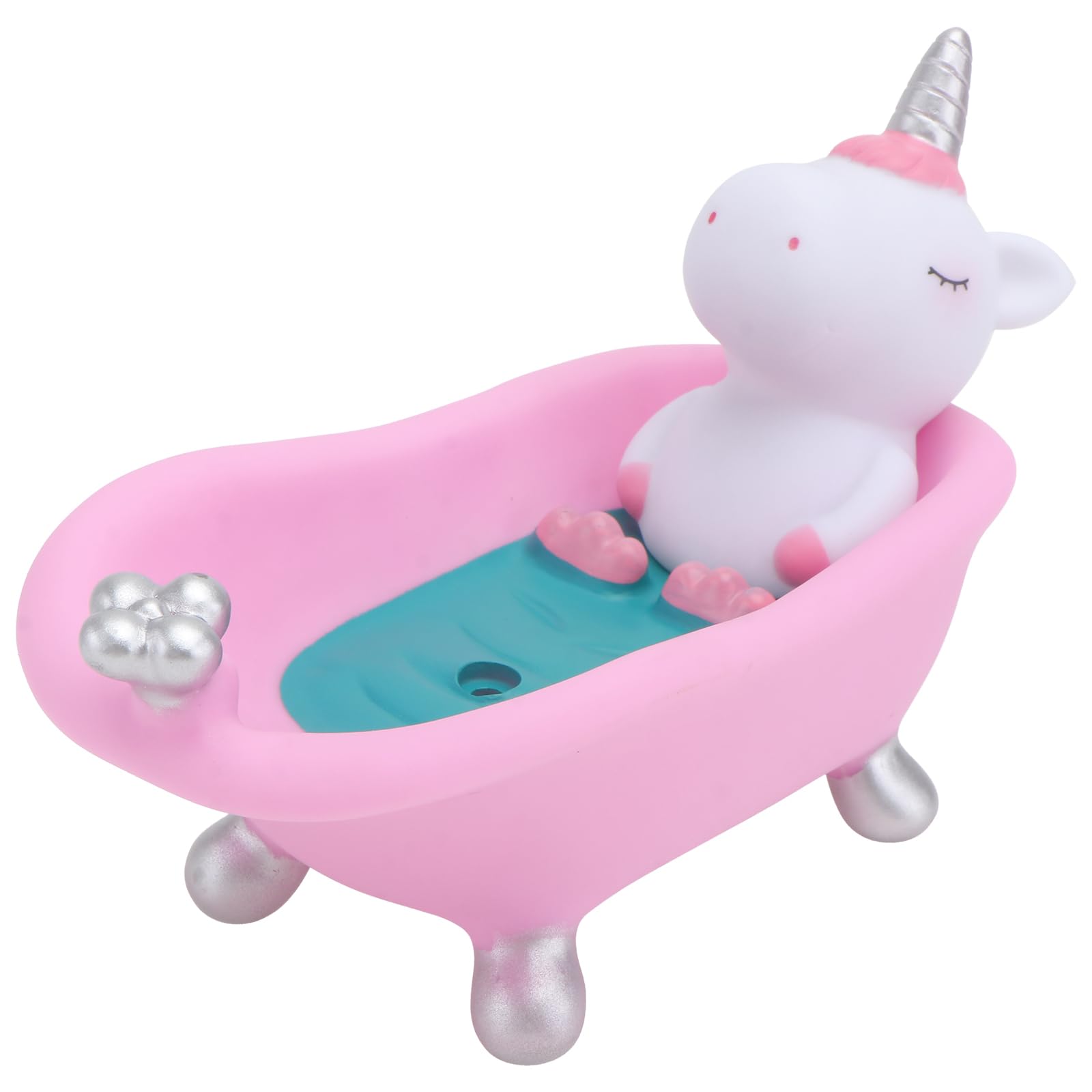 Porte-savon licorne rose en plastique Amosfun pour salle de bain