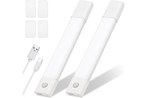 LED Closet Lights Wireless Motion Sensor Puck Light, USB Rechargeable