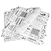 Papier D'emballage Alimentaire, XiYee 100 Feuilles Papier Ciré pour La Cuisson, Papier Sulfurisé pour Camping Burger Pizza Pain Sandwich 25cm x 25cm (B)