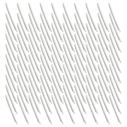 Tubo termorretráctil de fibra óptica de doble aguja de 60 mm con pin de acero inoxidable 304, cubierta protectora de polietileno para protección de empalme de fusión de fibra, 100 unidades (A)