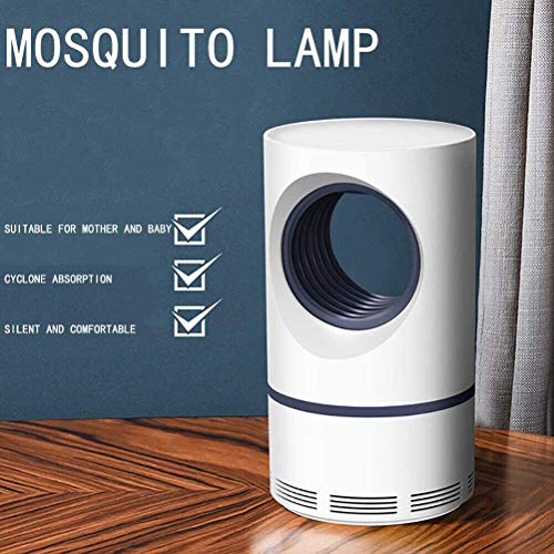 XJJ Mosquito Killer LED Lamps, USB Powered Electric Vortex Mosquito Killer LED Lamps Household Mosquito Repellent Device White Fly Zapper