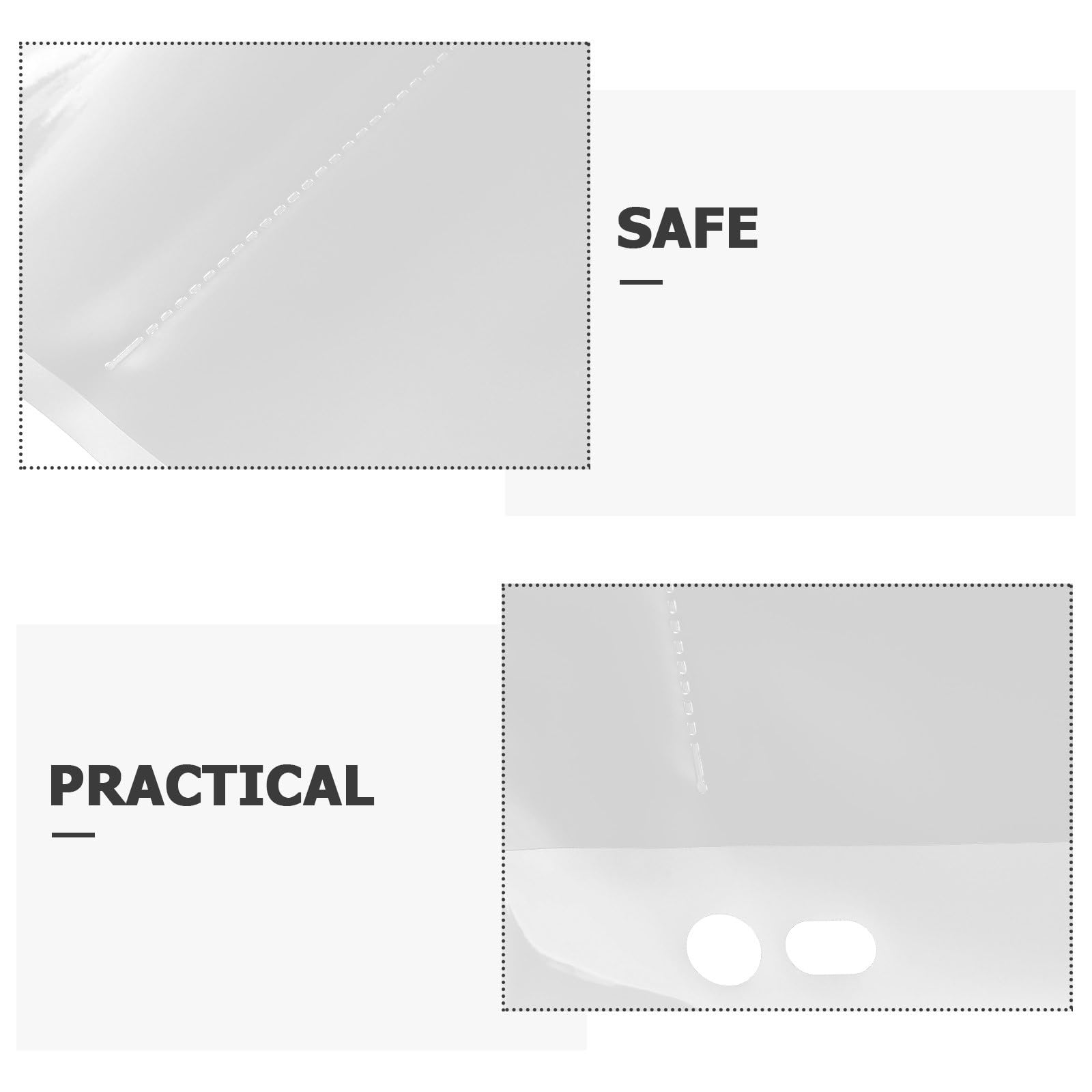 Lot de 10 Set de Set de Pochettes à Documents Robustes pour Films Négatifs et Diapositives, Design Élégant, Étanches, Faciles à Transporter, pour Archivage Photo Familial
