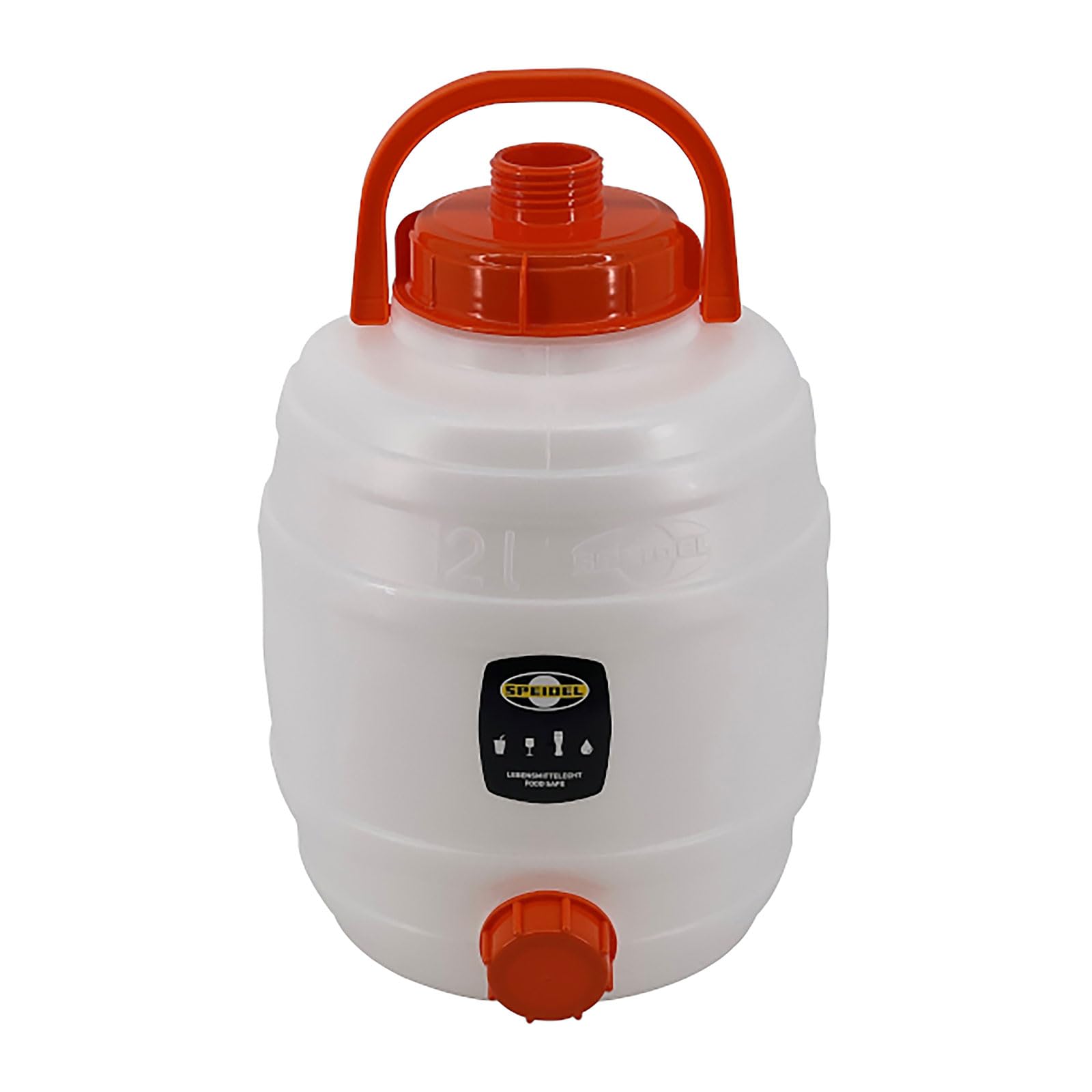 Speidel 12L (3.2 Gallon) Plastic Fermenter with Spigot | Opaque HDPE Fermentation Bucket with Lid | Durable Homebrewing Container for Beer, Wine &