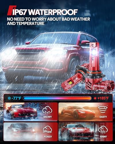 Image of Torchbeam 9005 /9006 90,000LM Bulbs, 60000H Super Long Lifespan, 2026 Upgraded 9005 9006 Fog Bulbs Combo, 5 Minutes Installation, 6500K Cool White with 15000RPM Cooling Fan, Pack of 4