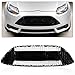 PIT66 Front Bumper Center Grille Grill, Compatible with Ford Focus ST 2013 2014, Mesh Honeycomb Radiator Grill Insert parrilla Replace# CM5Z8200BA (Gloss Black)