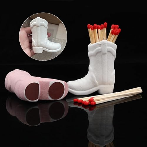 Miniatura 8 de Soporte para botas de vaquero, soporte de cerámica hecho a mano con golpeador, bonito soporte para palillos, soporte para botes de vaquera del