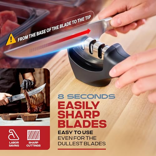 Professional 3-Stage Knife Sharpener for Kitchen Knives - Image 3