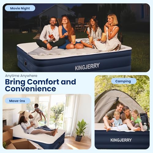 KINGJERRY Queen Air Mattress with Built-in Pump の商品画像 8