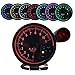 DEWHEL 5" inch 7 Color LED 11K 12V Electronical RPM Tachometer Rev Counter Gauge with Red Shift Light Black Face Auto JDM Universal 11000 Sport Meter Kit Car Accessories