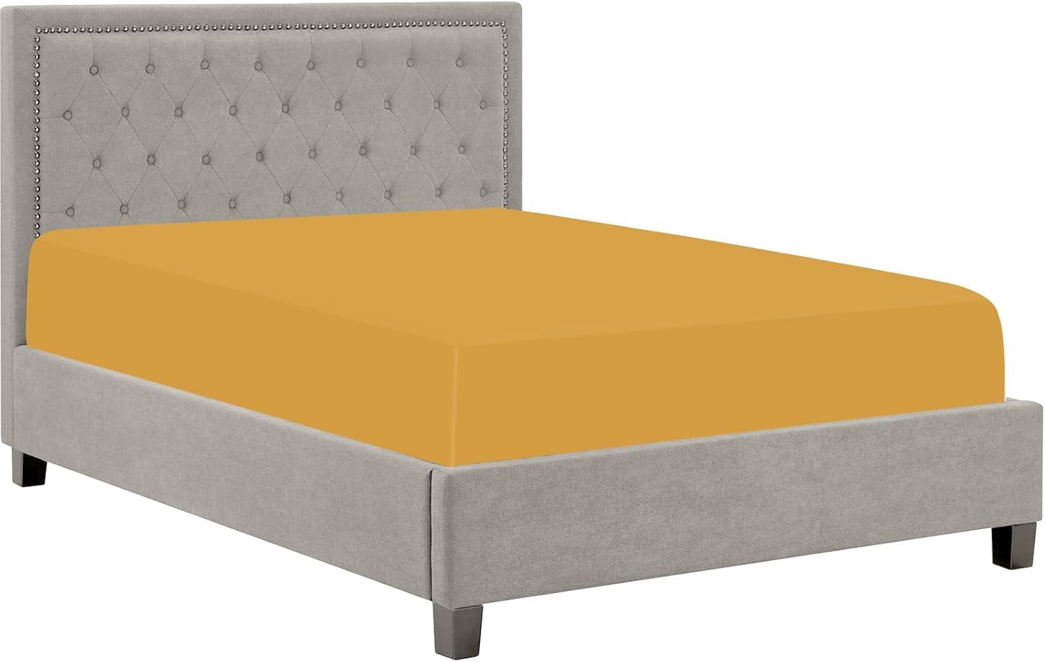 Pamposh Fitted Sheet 160 x 200 cm, Extra Deep Pocket 40 cm (16 Inches), Durable Elastic Bed Sheet - Image 3