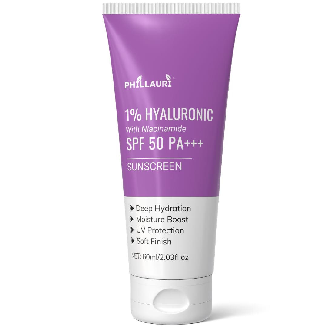 Hyaluronic Sunscreen Lotion for Face and Body, Lightweight Daily Sun Care Cream, Hydrating, Lightweight & Non-Greasy, Removes sun damage, spots and dullness - 60ml(Pack 1)-picture-13
