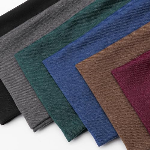 Image of DRESHOW 6 Pack Yoga Sports Headbands for Women Elastic Non-Slip Headbands Running Workout Hair Bands