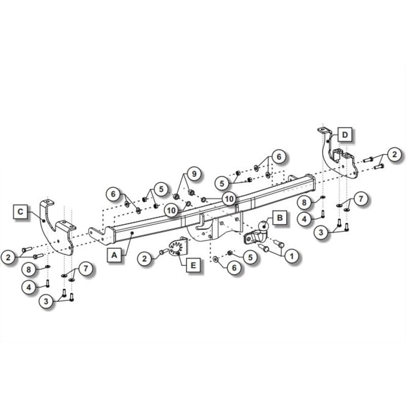 Attelage pour Renault Kangoo (05/13-03/21) Standard + Faisceau Universel 7 Broches + boitier électronique - Bosal Oris