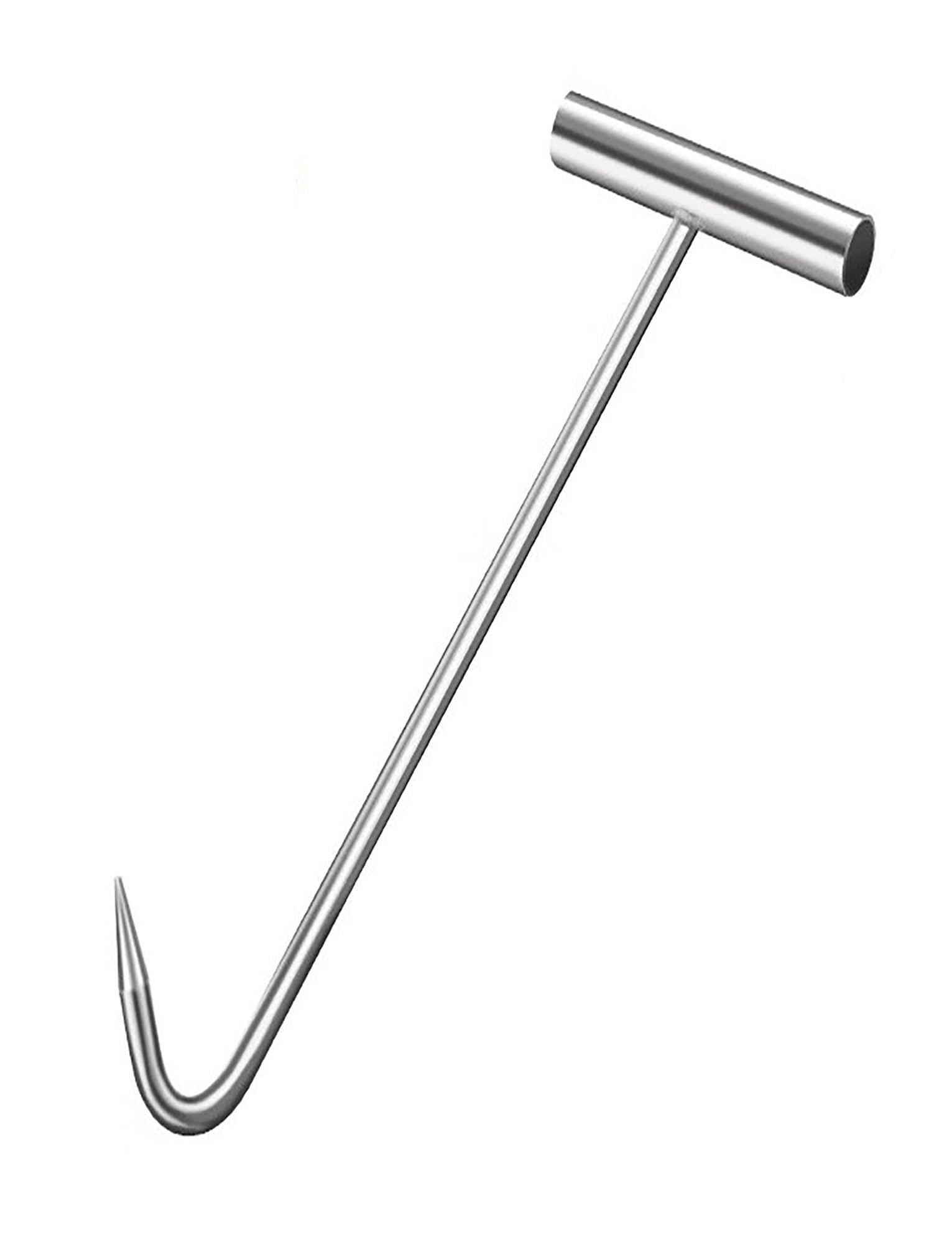 GJMSSMY Sewer Drain Cover Lifting Bar Manhole Hook Tool Heavy-Duty Manhole Lid Lifter Drain Hole Puller for Easy Access Durable Lifting Hook for Sewer Maintenance