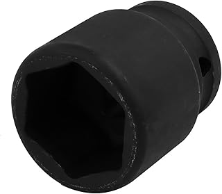 Aexit 3/4-inch Square Hand Operated Tools Drive CR-MO 33mm 6 Point Hex Impact Socket Black Model:58as106qo362