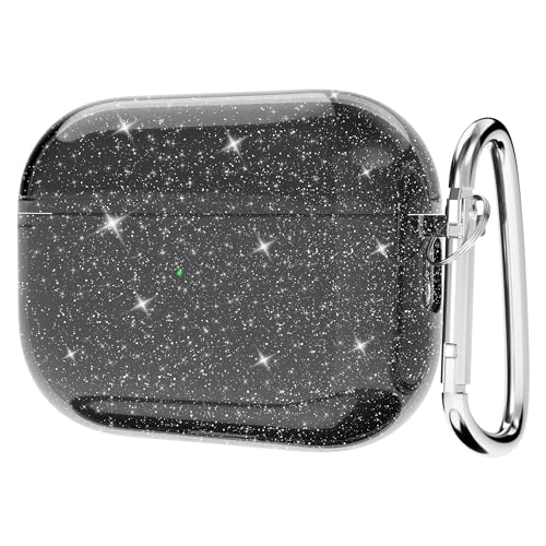 Coque Airpods Pro 2 transparente à paillettes pour le sport et les sorties