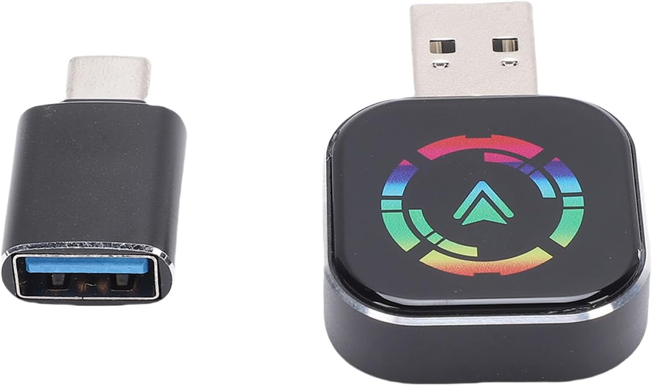 Yoidesu Wireless Car Play Adapter with Automatic Connection, Wired to Wireless Car Play Adapter for Android Auto Conversion with Type C to USB