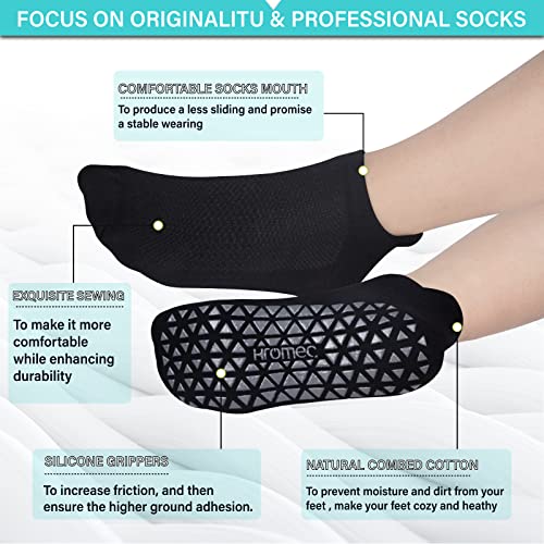 Non Slip Yoga Socks with Grips for Pilates, Ballet, Barre, Barefoot, Hospital Anti Skid Socks for Women and Men4
