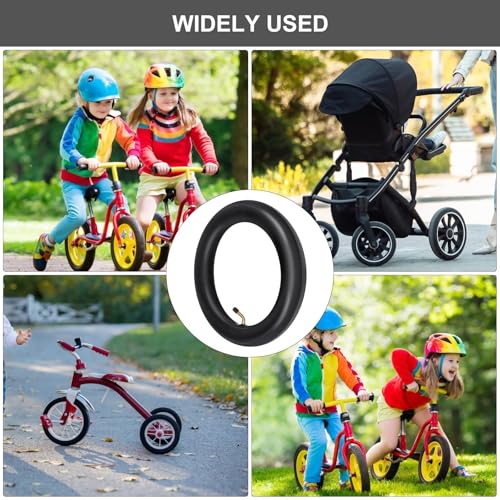 DAWRIS 2 Stück 12 Zoll Kinderwagen Schlauch Fahrradschlauch Schlauch 12 Zoll mit Winkelventil 45° Inkl 12 X 2 1/8 Verdickter Kompatibel für Kinderwagen Dreirad Laufrad Fahrrad Kinderrad