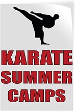 Door Decals Vertical Vinyl Stickers Multiple Sizes Karate Summer Camps Industrial Vinyl Luggage & Bumper Stickers for Cars Lifestyle 8x12Inches