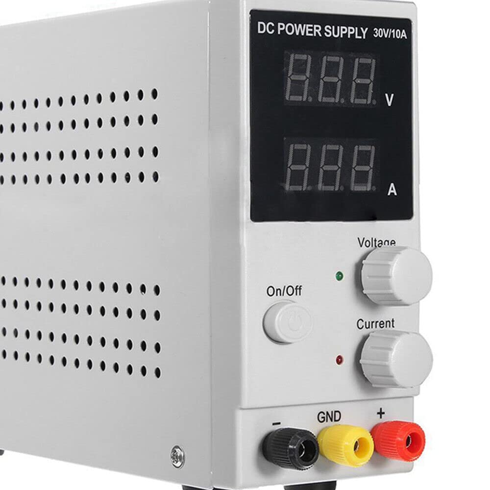 Regulated DC Power Supply 0-30 V 0-10 A - Fuente de alimentación de CC ajustable de 220 V Fuente de alimentación conmutada digital para espectrofotómetro y reparación de equipos de laboratorio