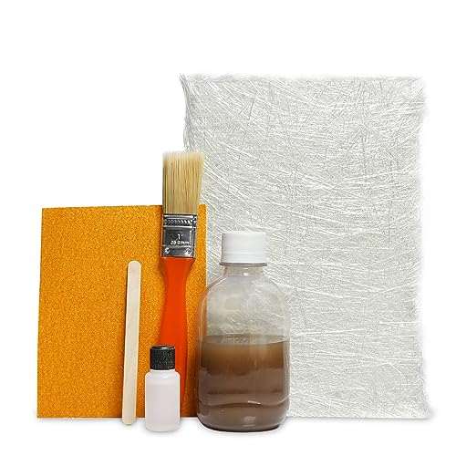 Kit Reparo Completo Manta Fibra de Vidro e Resina