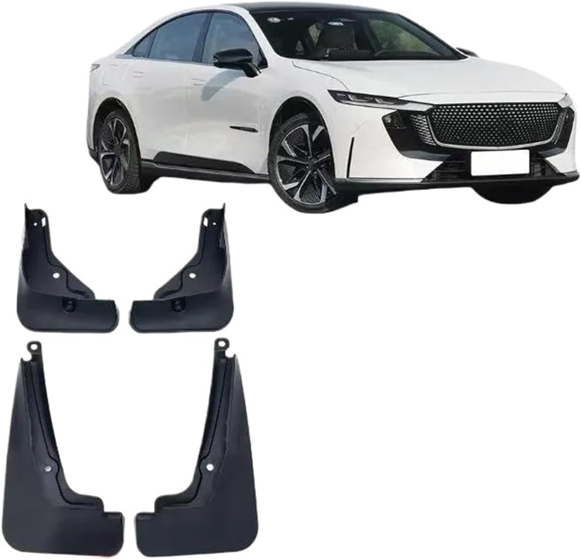 Mudguards | Compatible with Mazda EZ-6 2024 Mud Flaps Mudflap Front Rear Fender Anti-Splash Mudguards Guard Splash Car Accessories