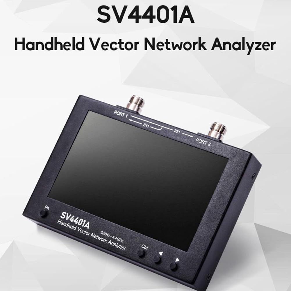 SV4401A - Analizzatore di rete vettoriale, analizzatore antenna 50 kHz-4,4 GHz, con batteria 6700 mAh e 8 GB di memoria, misurazione VHF e misurazioni UHF dei parametri S, SWR, angolo di fase