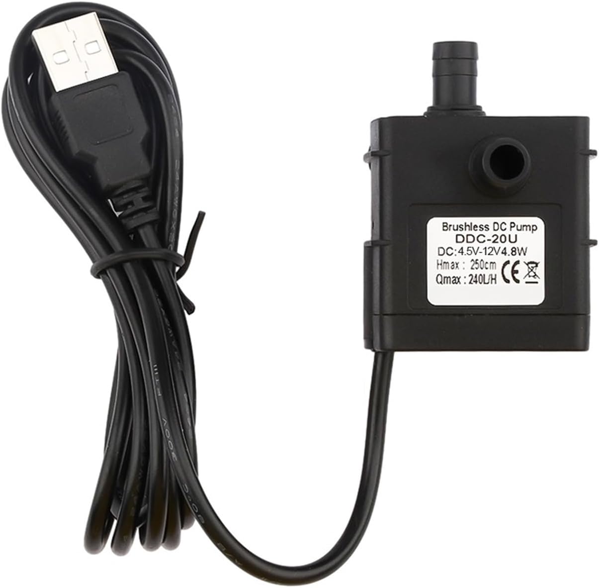 DC 5V 12V 24V Portable Electric Pump Water Cooling Silent Submersible Pump Waterproof Centrifugal Pump Home Garden Outdoor Tools(USB 5V)