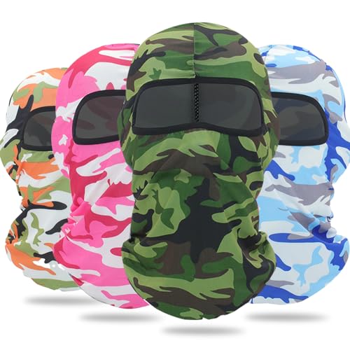 Ezovino 5 Pack Balaclava Ski Face Mask for Men Women,Cooling Neck Gaiter Full Head Mask Face Cover