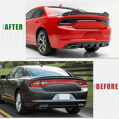Rear Diffuser Compatible with 2015-2023 Dodge Charger Base and SXT by KETAI - Used condition - Image 5