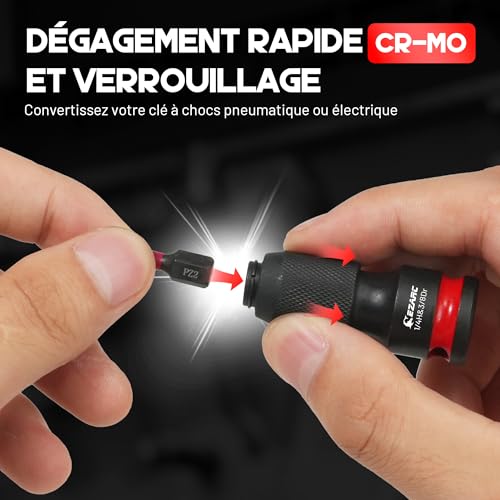 Visseuse à percussion et accessoires EZARC pour démonter les boulons grippés - 5