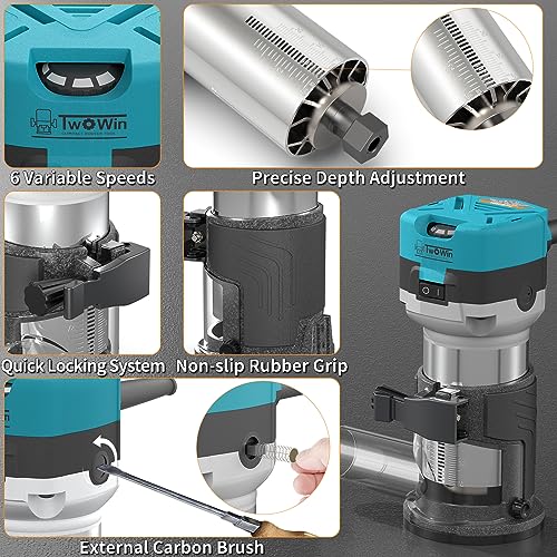 TWOWIN 1.25 HP Palm Router Tool