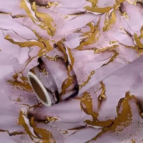 Image of D-fix Marble Peel and Stick Wallpaper for Home Decor, Waterproof Self-Adhesive Wall Stickers for Kitchen, Bathroom, Living Room - Wall Paper (60X200 CM (Golden Line)